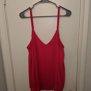 Torrid 0X hot pink layered cami